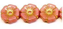 Load image into Gallery viewer, Hibiscus Flower Beads, Various Colors, Czech 20MM

