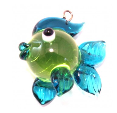 Czech Glass Lampwork Fish Bead
