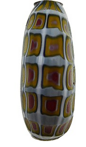 Blown and Sculpted Murano Glass Disc Bead, 40MM