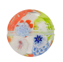 Load image into Gallery viewer, Murano Glass Millefiori Discs Puffy, 17MM
