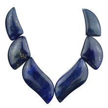 Load image into Gallery viewer, Lapis Flame Pendant Set, 15 - 35 MM
