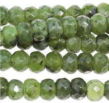 Load image into Gallery viewer, Jade Faceted Rondelle, 8 MM
