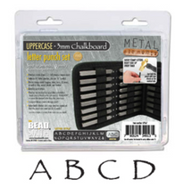 Load image into Gallery viewer, Chalkboard Letter Set Upper Case Punch 27 Pc (3mm)
