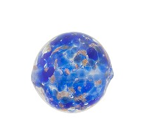 Murano Glass Round Cobalt Blue Bead, 12MM