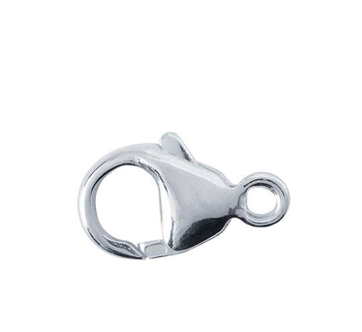 Sterling Silver Lobster Clasp, 11.4 MM