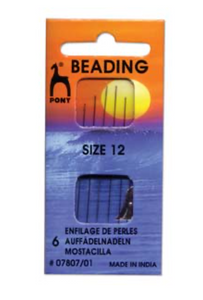 Pony Beading Needle #12, 6 per Pack