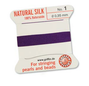 Griffin Silk Bead Cord - Size 1 Amethyst