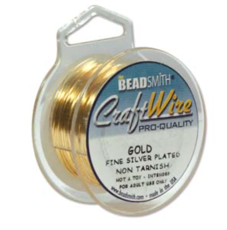 Craft Wire, Gold Tone, 26 Gauge Dead Soft