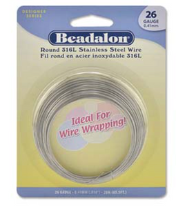 Craft Wire, Stainless Steel, 26 Gauge Full Hard