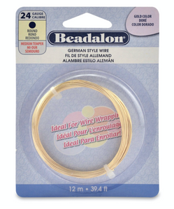 Beadalon, Gold Color, 24 Gauge Full Hard