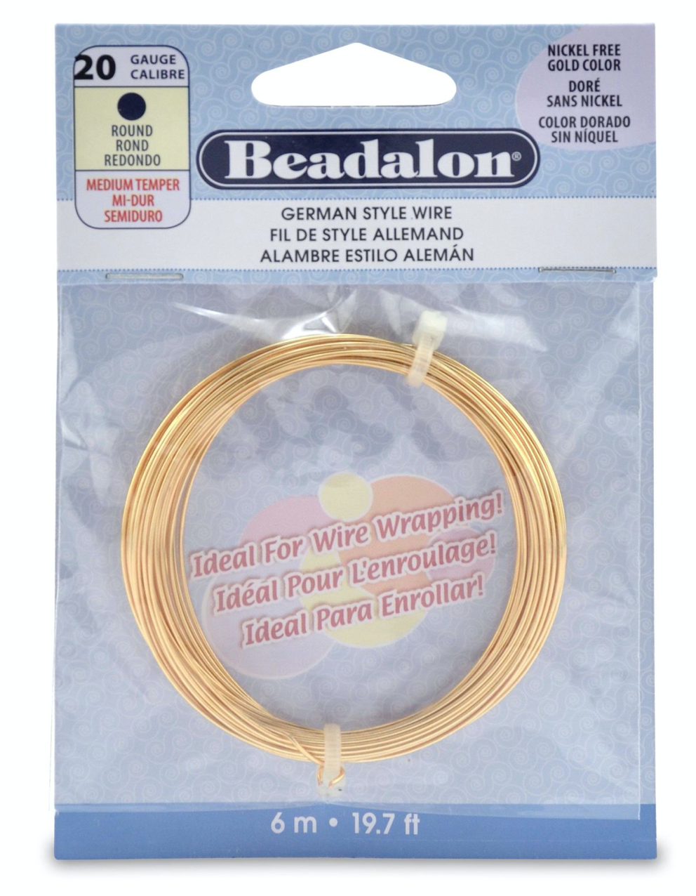 Beadalon, Gold Color, 20 Gauge Full Hard