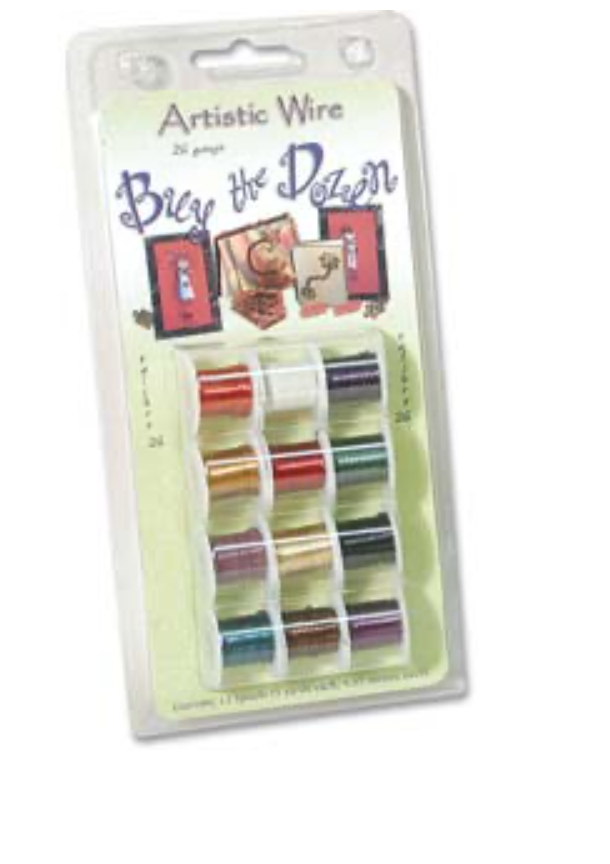 Artistic Wire Buy the Dozen, 22 Gauge, Assorted Colors