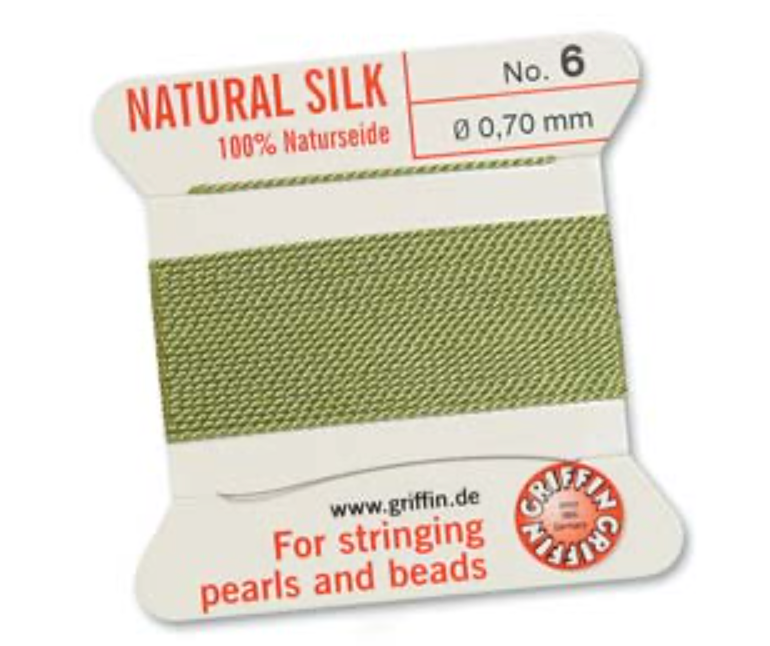 Griffin Silk Bead Cord - Size 6 Jade
