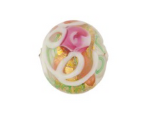 Load image into Gallery viewer, Murano Wedding Cake Opaque White Round, 12MM
