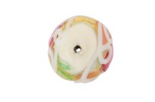 Load image into Gallery viewer, Murano Wedding Cake Opaque White Round, 12MM
