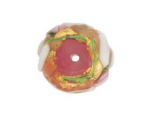 Load image into Gallery viewer, Murano Pink Wedding Cake Glass Round, 14MM
