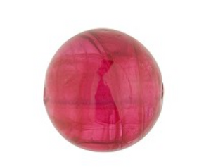 Murano Rubino Pink Round Glass Bead, 12MM