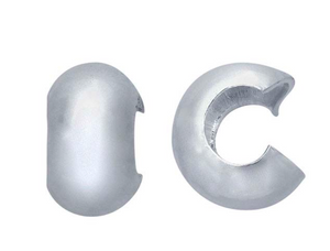 Sterling Silver 3mm Crimp Beads