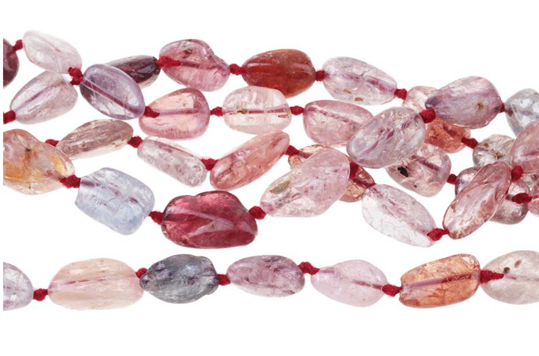 Multi-Spinel Pebbles, 6 x 10 x 14 MM