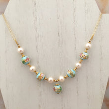Load image into Gallery viewer, Light Blue Wedding Cake Necklace
