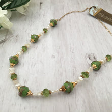Load image into Gallery viewer, Wedding Cake Necklace and Peridot Necklace in 14K Gold Fill
