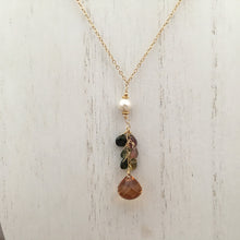 Load image into Gallery viewer, Citrine Onion-Cut Drop Necklace in 14K Gold Fill
