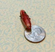 Load image into Gallery viewer, Pink Czech Handmade Lampwork Bead
