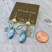 Load image into Gallery viewer, Blue Moonstone Earrings in 14K Gold Fill
