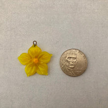 Load image into Gallery viewer, Czech Glass Yellow Flower Bead
