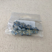 Load image into Gallery viewer, Blue Puffed Flower Czech Glass Beads
