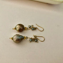 Load image into Gallery viewer, Baroque Freshwater Pearl Earrings in 14K Gold Fill
