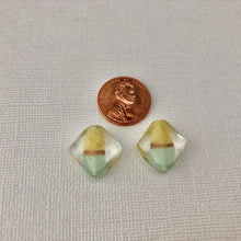 Load image into Gallery viewer, Czech Pastel Diamond-Shape Lampwork Beads
