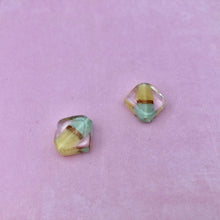 Load image into Gallery viewer, Czech Pastel Diamond-Shape Lampwork Beads
