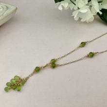 Load image into Gallery viewer, Peridot Drop Necklace in 14K Gold Fill
